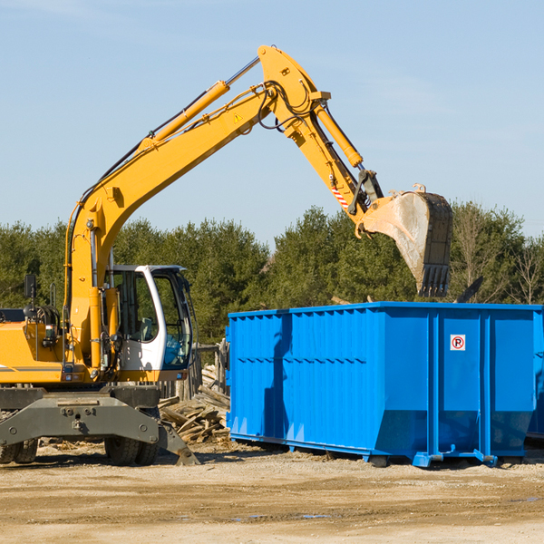 what size residential dumpster rentals are available in Fitchburg WI